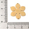 Ion Plating(IP) 304 Stainless Steel Flower Links Connector Charms STAS-U025-15G-3