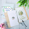 SUPERDANT 1 Set Wooden 2-Ring Loose Leaf Binder Postcard Phote Album Cover DIY-SD0001-02B-6