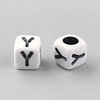 Opaque Acrylic Beads LS-SACR-Q188-02Y-2