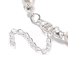 Shell Pearl & Glass Beaded Bracelet BJEW-TA00096-5