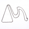 Tarnish Resistant 304 Stainless Steel Rope Chain Necklaces NJEW-L426-01-2