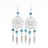 Alloy Chandelier Earrings EJEW-JE02000-2