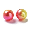 Rainbow ABS Plastic Imitation Pearl Beads OACR-Q174-10mm-17-2