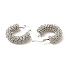 Brass Wire Mass Hoop Earrings for Women EJEW-G337-01P-2