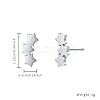 Stainless Steel Star Stud Earrings for Women JV5083-1