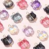 100Pcs 5 Colors Glass Pendants GLAA-CJ0002-34-9