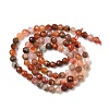 Natural South Red Agate Beads Strands G-G189-D06-03-3