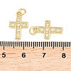Brass Micro Pave Cubic Zirconia Pendants KK-C162-091G-3