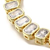 Rack Plating Brass Micro Pave Cubic Zirconia Chain Bracelets BJEW-P336-13G-2