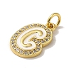 Brass Micro Pave Cubic Zirconia Pendants KK-K354-02G-C-2