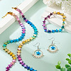 2 Strands Gradient Color Electroplated Synthetic Non-magnetic Hematite Beads Strands G-TA0002-86C-7