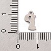 Non-Tarnish 201 Stainless Steel Charms STAS-U016-01P-P-3