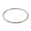 Non-Tarnish 304 Stainless Steel Simple Plain Bangle for Women BJEW-F461-01D-P-2