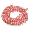 Drawbench Transparent Glass Beads Strands GLAD-Q012-8mm-01-4