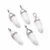 Bullet Glass Pointed Pendants GLAA-K058-02P-07-1