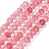 Transparent Crackle Glass Beads Strands CCG-L050-01A-01-1