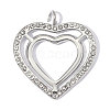 304 Stainless Steel with Crystal Rhinestone Pendants RB-OY001-13P-02-1