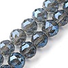 Transparent Electroplate Glass Beads Strands EGLA-N002-34E-F04-1
