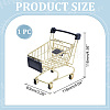 Iron Supermarket Trolley Display Decorations DJEW-WH0042-139G-2