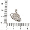 Brass Micro Pave Cubic Zirconia Pendants KK-F917-05A-P-3