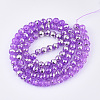 Drawbench Transparent Glass Beads Strands GLAD-S090-10mm-M-3