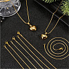 12Pcs 0.9MM 304 Stainless Steel Snake Chain Necklace Making STAS-SC0021-57G-4
