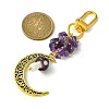 Hollow Moon Alloy Pendant Decoraiton HJEW-JM01394-05-2