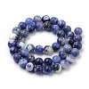 Natural South Africa Sodalite Beads Strands G-S259-35-12mm-01-2