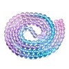 Baking Painted Transparent Glass Beads DGLA-M001-8mm-10-2