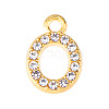 Golden Tone Alloy Rhinestone Pendants PW-WGCC773-15-1