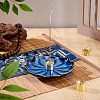 Brass Incense Burner Holder AJEW-GA0010-20B-4