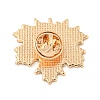 Maple Leaf Shape Alloy Enamel Brooch JEWB-U006-03KCG-2