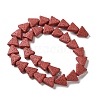 Triangle Dyed Natural Lava Rock Beads Strands G-O126-04A-12-2