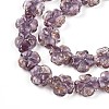 Luminous Handmade Gold Foil Glass Beads Strands FOIL-N029-01E-4