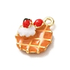 Brass Enamel Pendants KK-CBA260B-14A-G-2