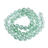 Crackle Transparent Glass Beads Strands GLAA-N068-06A-10-2