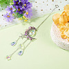 Moon & Star Alloy Hanging Ornaments HJEW-TADJ0024-5