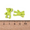 Spray Painted Alloy Pendants PALLOY-Q466-02B-3