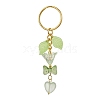 Bowknot & Heart Glass Pendant Decorations KEYC-JKC00691-02-1