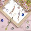 12Pcs 6 Colors Jellyfish Glass Bead Cone GLAA-SC0002-74-3