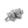 Brass Micro Pave Cubic Zirconia Pendants KK-G442-01P-01-3