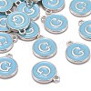 Platinum Plated Alloy Enamel Charms LS-ENAM-S118-04G-P-4