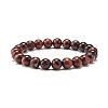 8MM Natural Mixed Stone Round Beads Strerch Bracelets Set for Men Women BJEW-JB07409-6