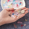 Transparent Spray Painted Glass Charms GLAA-TA0001-05-23