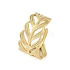 304 Stainless Steel Open Cuff Ring for Women RJEW-Z083-02G-04-4