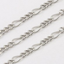 304 Stainless Steel Figaro Chains CHS-K001-82-B