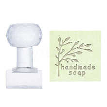 Clear Acrylic Soap Stamps DIY-WH0438-027