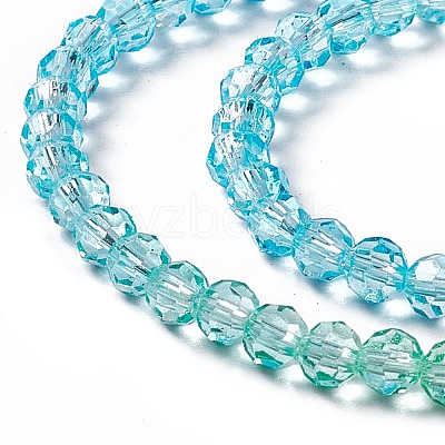 Transparent Glass Beads Strands GLAA-E036-07F-1