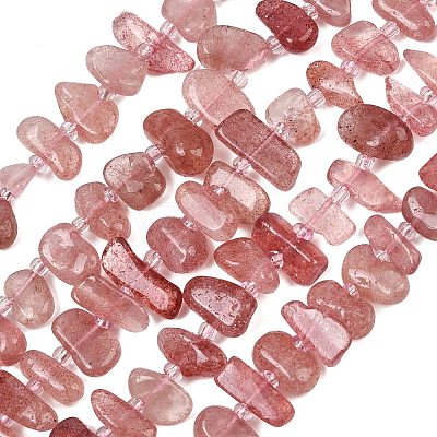 Natural Strawberry Quartz Beads Strands GG-CBA3A44-A02-01-1