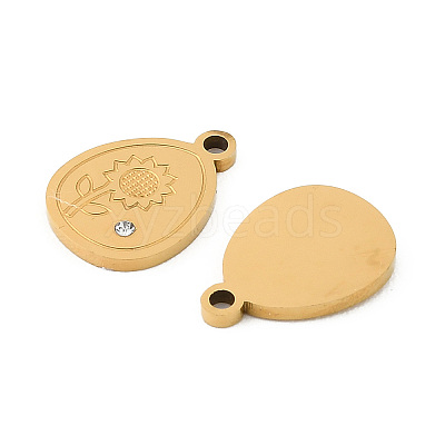 304 Stainless Steel Pendants STAS-D215-05G-1